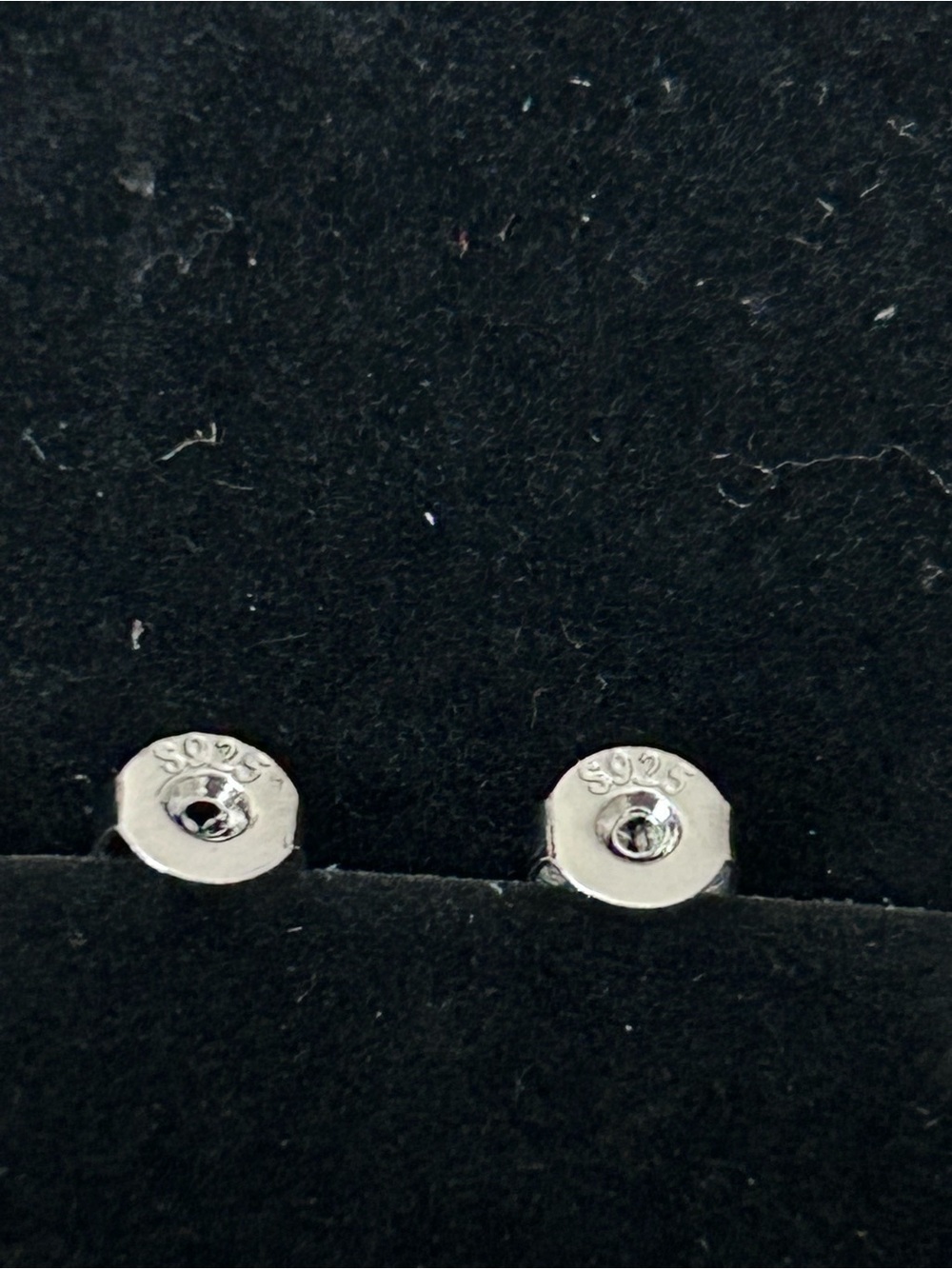 Moissanite and Sterling Silver Stud Earrings - AB Color - Picture 3 of 5
